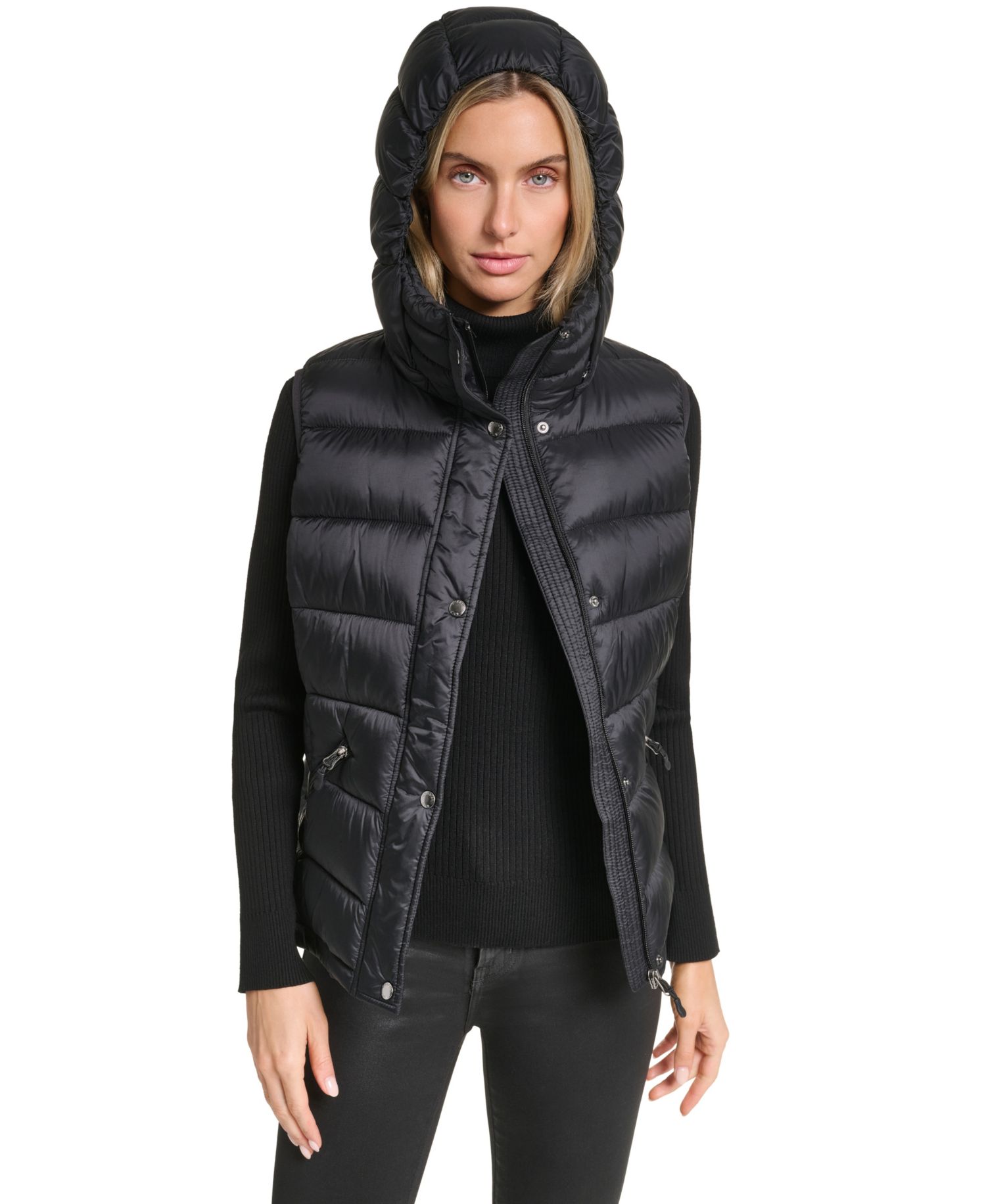 Women's Hooded Zip-Front Vest