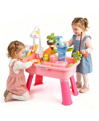Sand Water Table Electric Pump Kitchen Sink Play Set