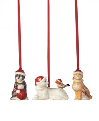 Toy's Delight 3-Piece Cats Ornament Set