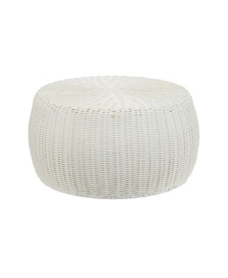 Handwoven Barrel Side Table