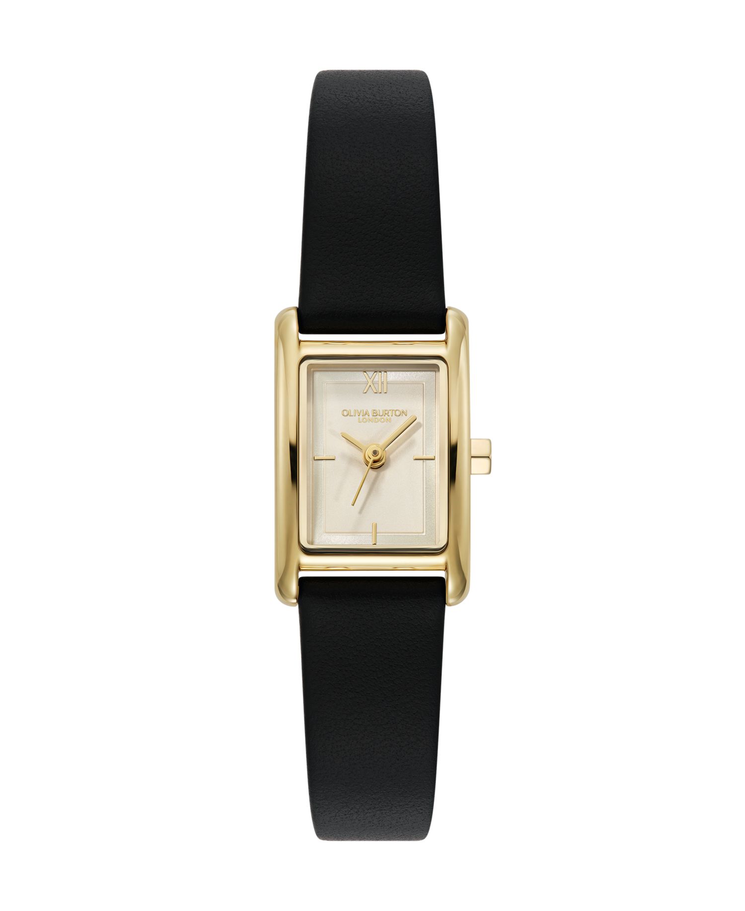Women's Mini Grove Black Leather Strap Watch 16mm