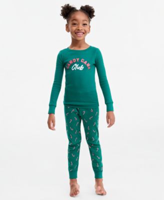 Kids Candy Cane 5-14 Snug-Fit Pajama Set