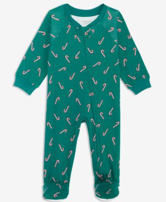 Holiday Candy Cane Infant Onesie Pajama