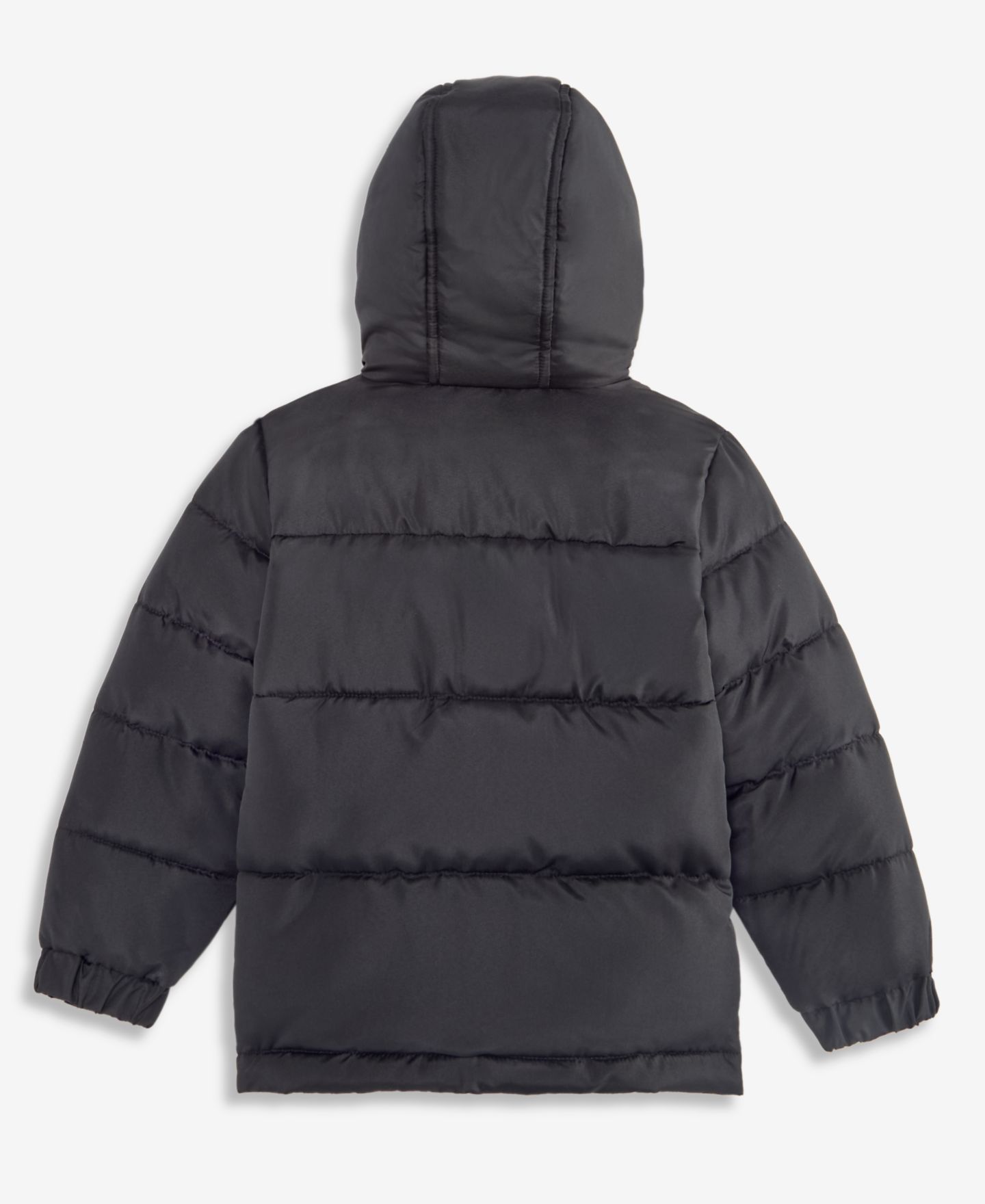 Куртка Reebok Hooded Fleece-Lined Puffer Jacket для мальчиков-малышей, цвет: Чёрный — фото 3