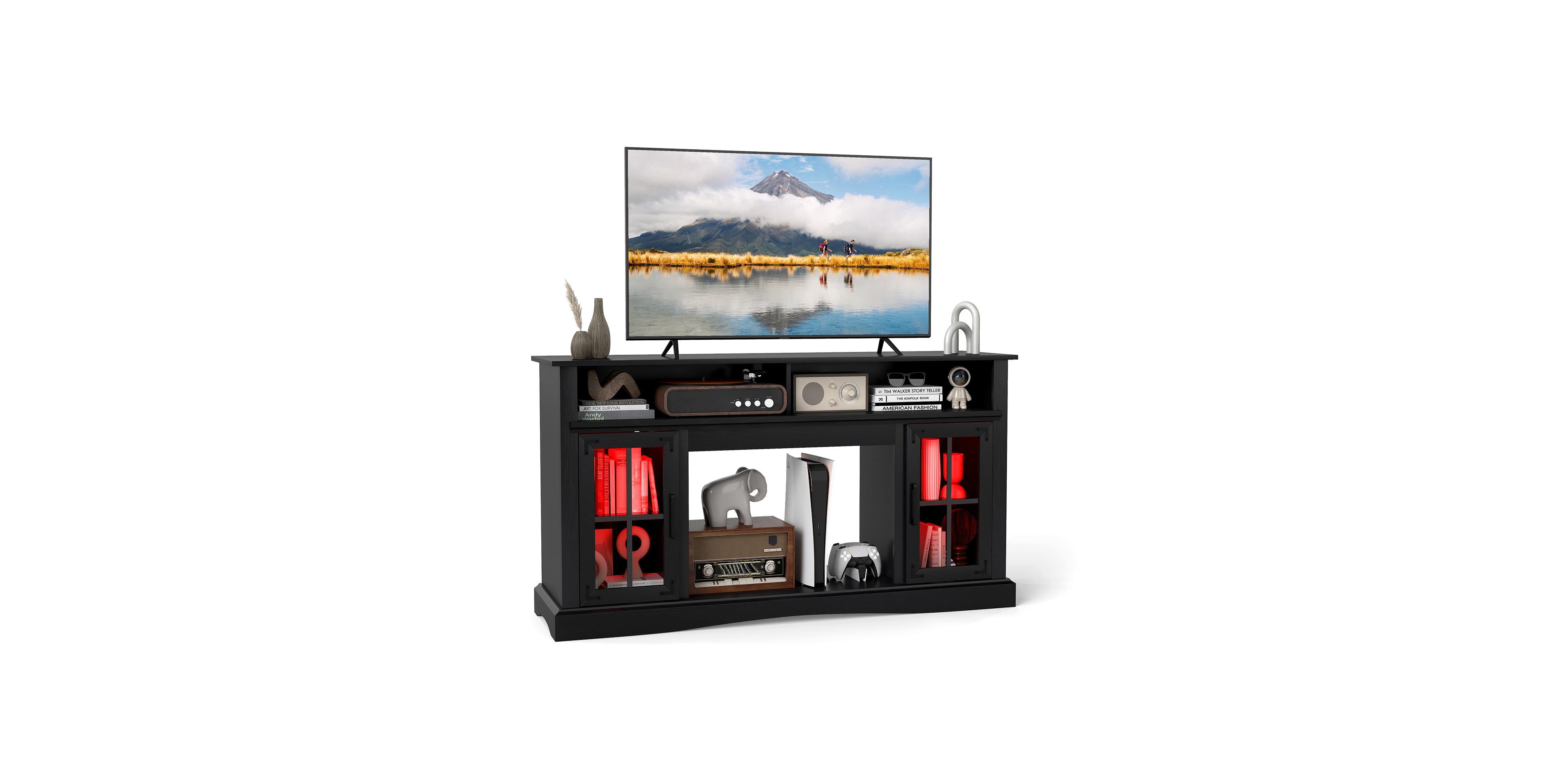 Slickblue Modern Tv Stand with Remote Controlled Led Lighting