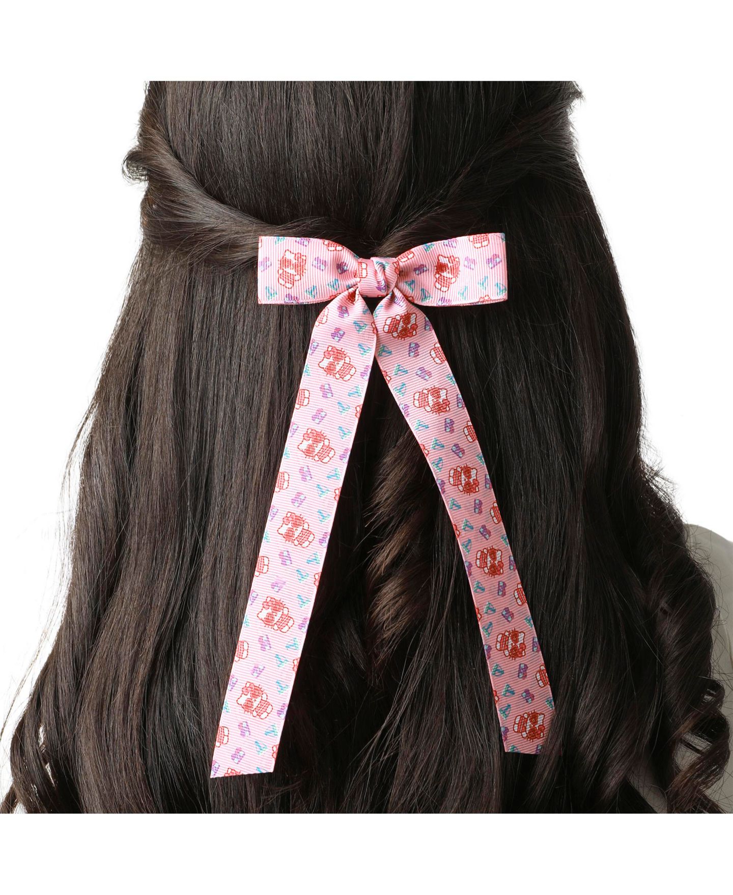 Детские аксессуары для волос Hello Kitty and Friends Long Hair Bows 7-Piece Set Official License, Sanrio Hair Accessories with Kuromi and My Melody, цвет: Разноцветный — фото 5