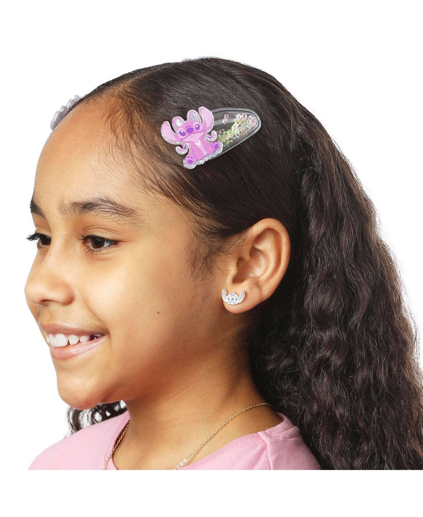 Детские аксессуары для волос Disney Stitch Hair Clip 6-Piece Set Official License, Snap Back Shaker Hair Clips, Lilo and Stitch Accessories, Small Gifts, цвет: Разноцветный — фото 3