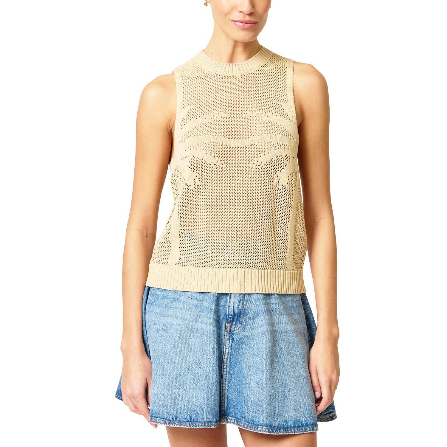Women's Eden Palm Tree Mesh Shell
