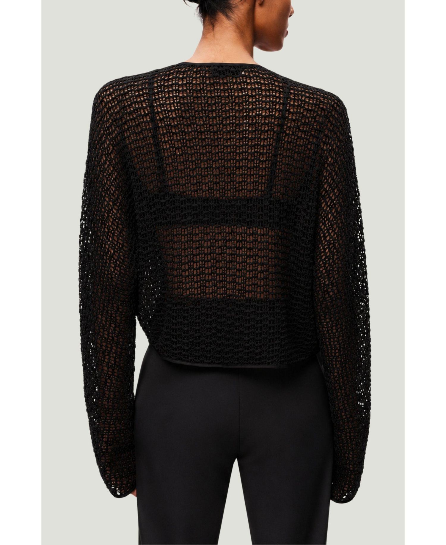 Women's Wrap Mesh Blouse