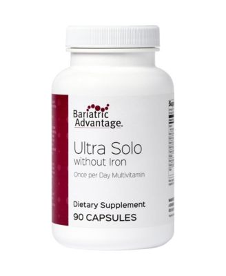 Ultra Solo Without Iron  Once Per Day Daily Multivitamin for Bariatric Patients with Thiamin, Vitamin A and More 90 Capsules