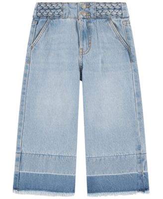 Toddler Girls' 2T-4T Braided High Rise Baggy Jeans