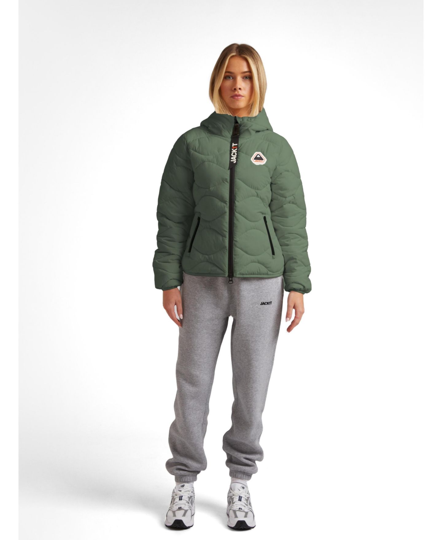 Женская куртка JACK1T Orb1T Hooded, цвет: Приглушённый оливковый — фото 2