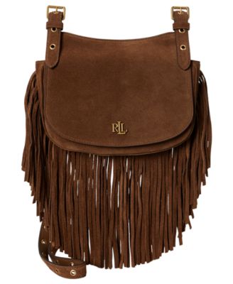 Marcy Fringe Trim Small Crossbody Handbag