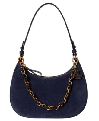 Marcy Suede Zipper Mini Shoulder Handbag 