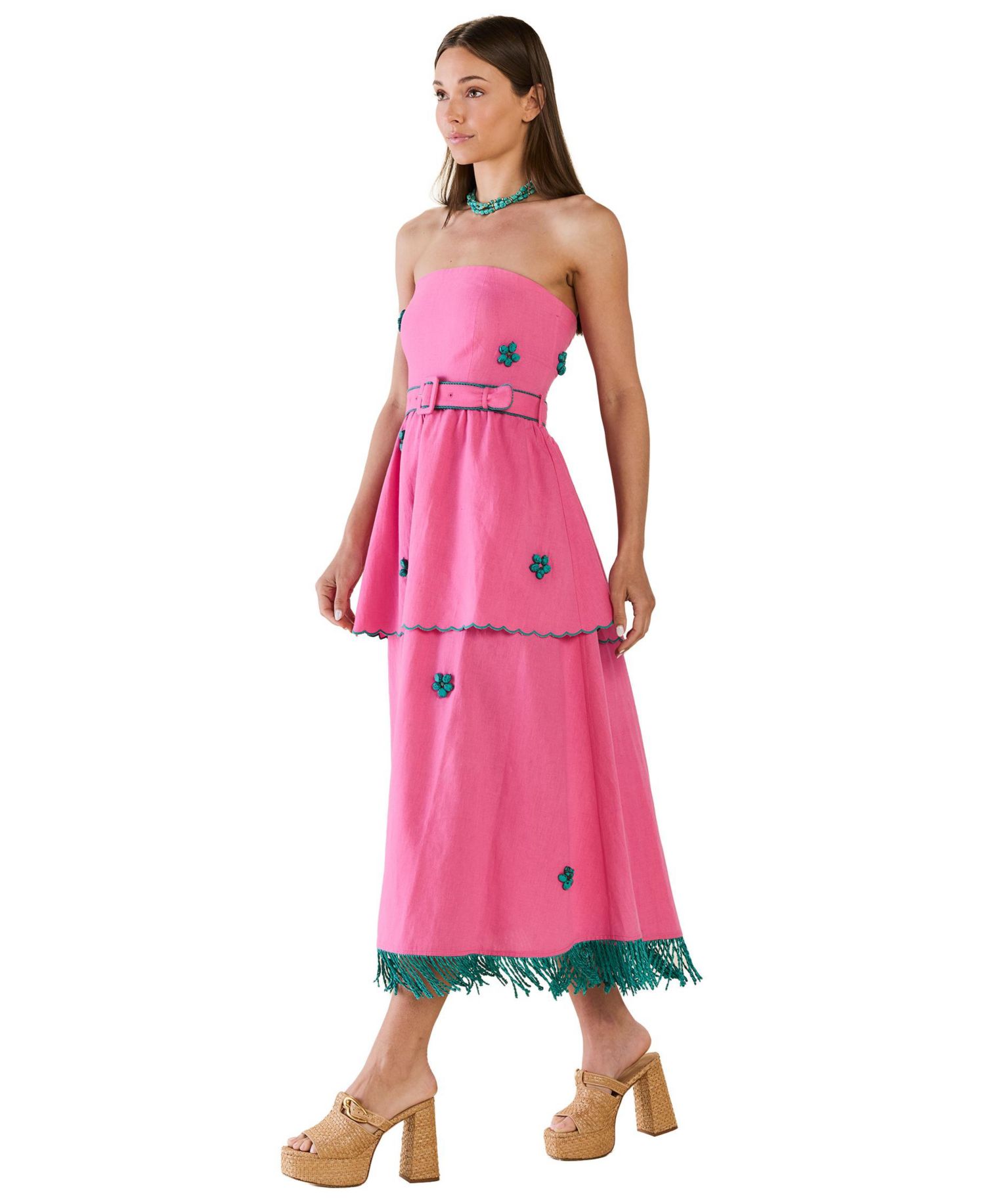 Women's Strapless Daisy Dress