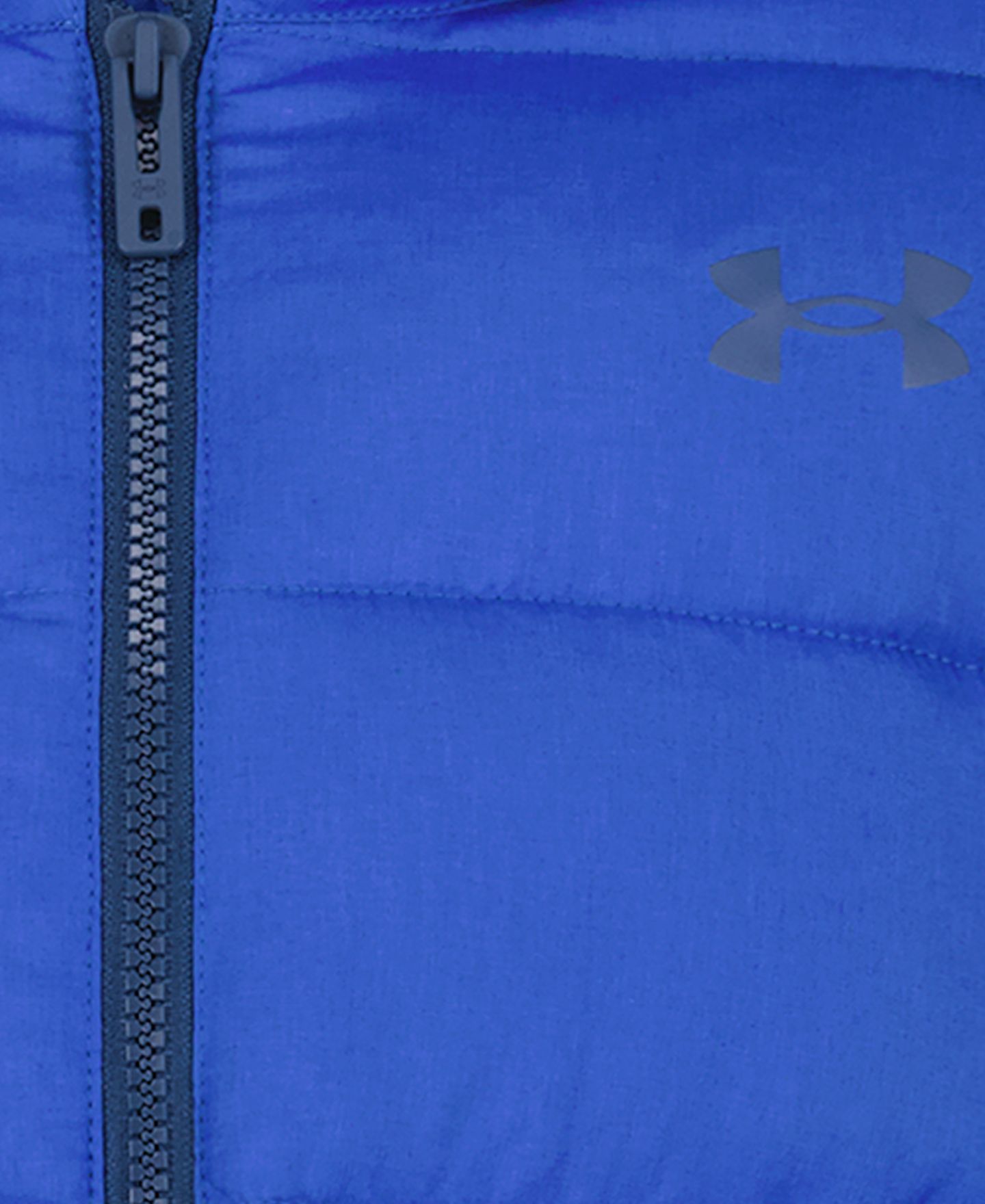 Куртка Under Armour Solid Blue Logo Full-Zip Puffer Hooded Jacket для мальчиков, цвет: Синий — фото 7