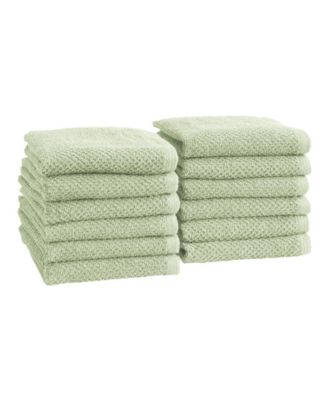 Cotton Textured 12-Piece Washcloth Set