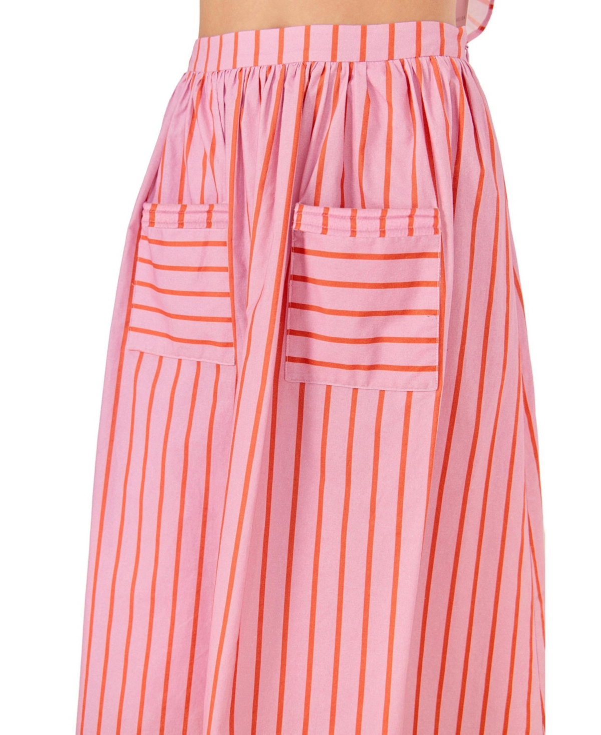 English Factory Women's Striped Midi Skirt