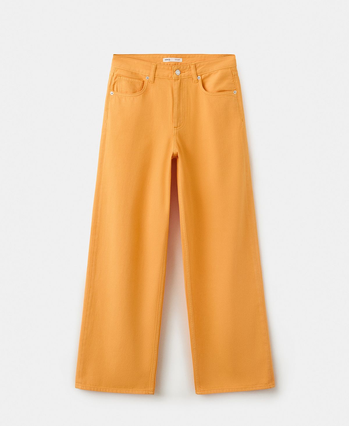 Mango Women's Straight Low-Waist Jeans view 1 — MAYCSS fashion products