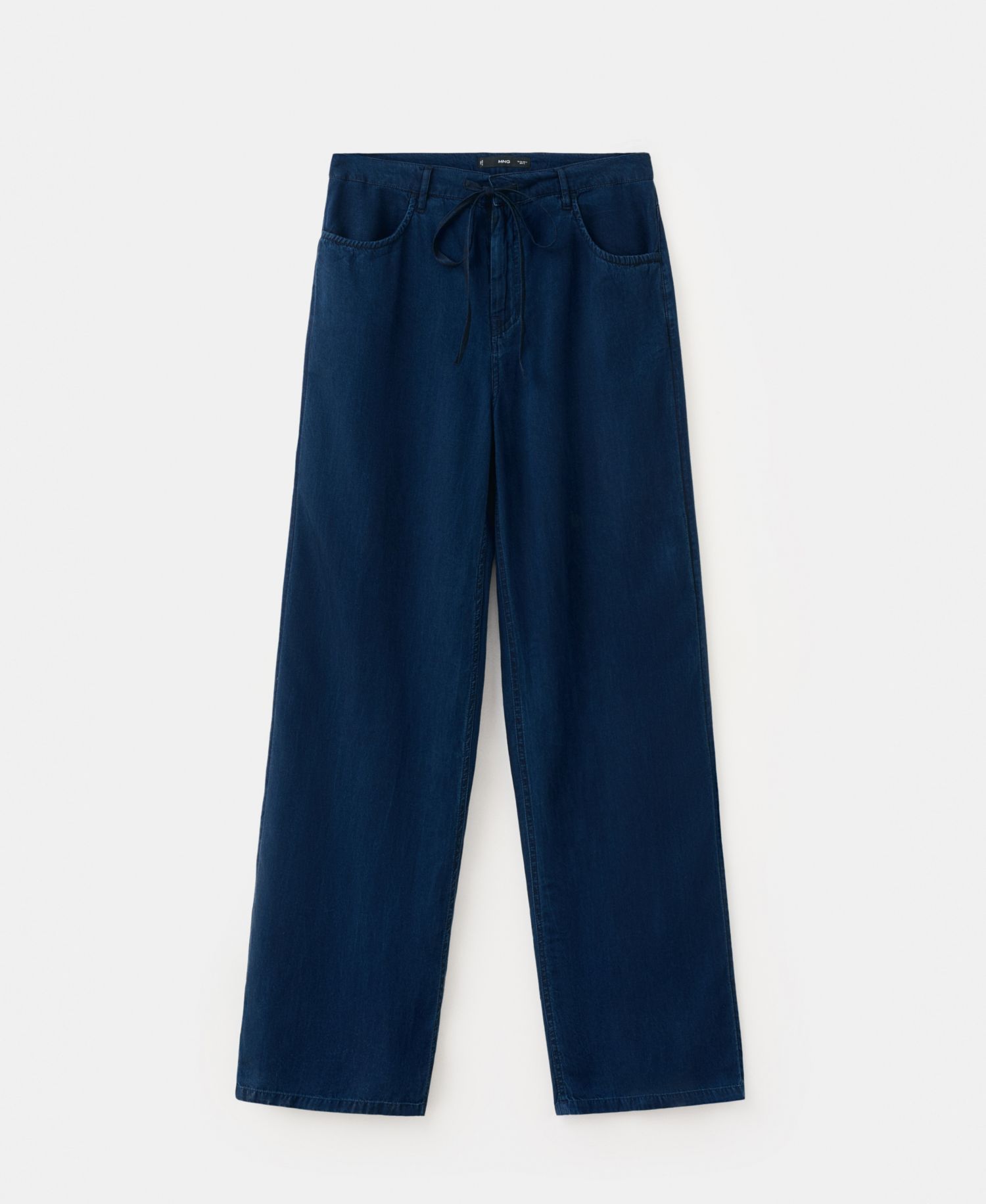 Women's Bow And Belt Denim Jeans