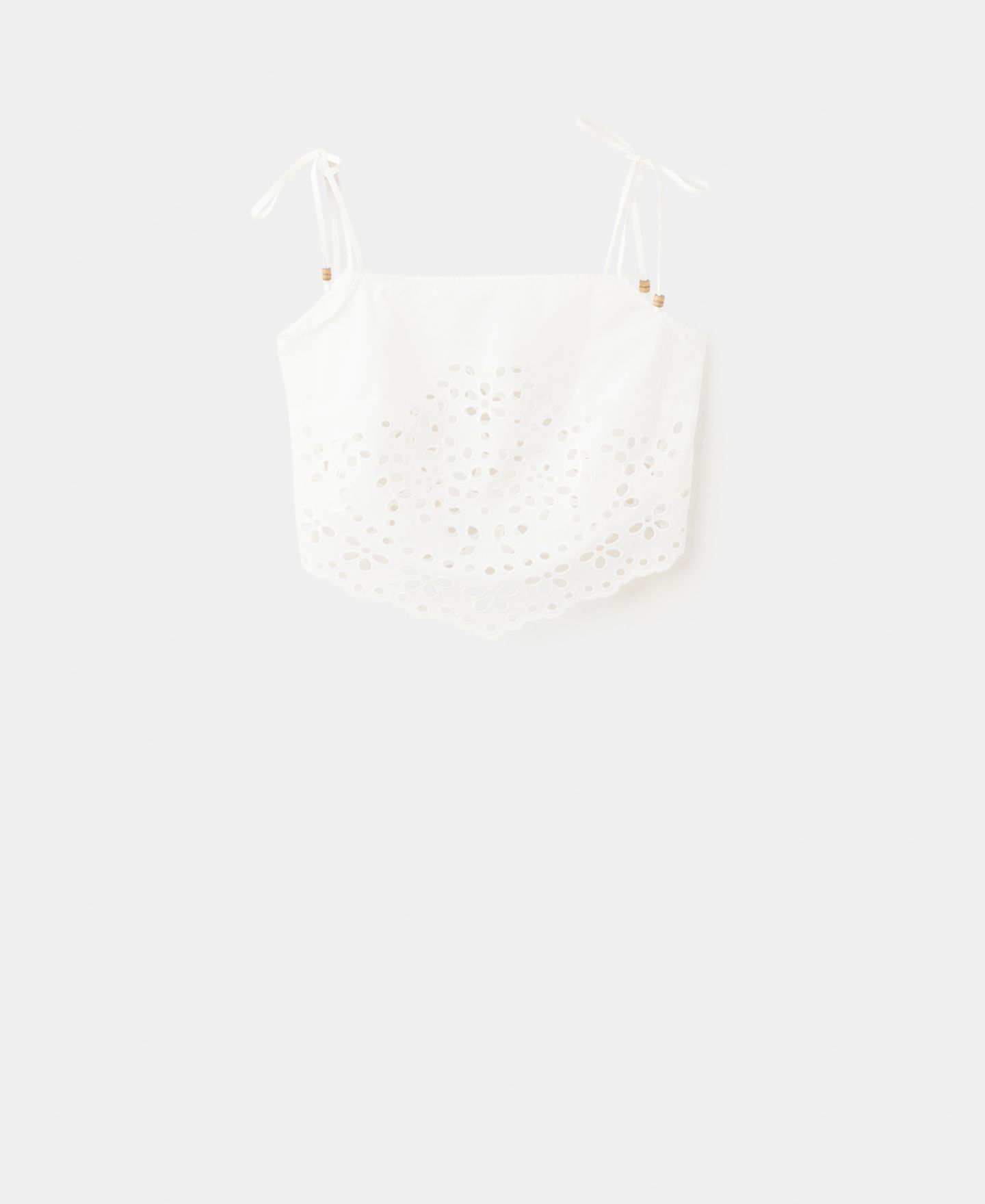 Женский топ Mango Embroidered Open-Work, цвет: Молочный белый — фото 1
