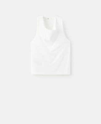 Women's Draped Neck Knitted Top