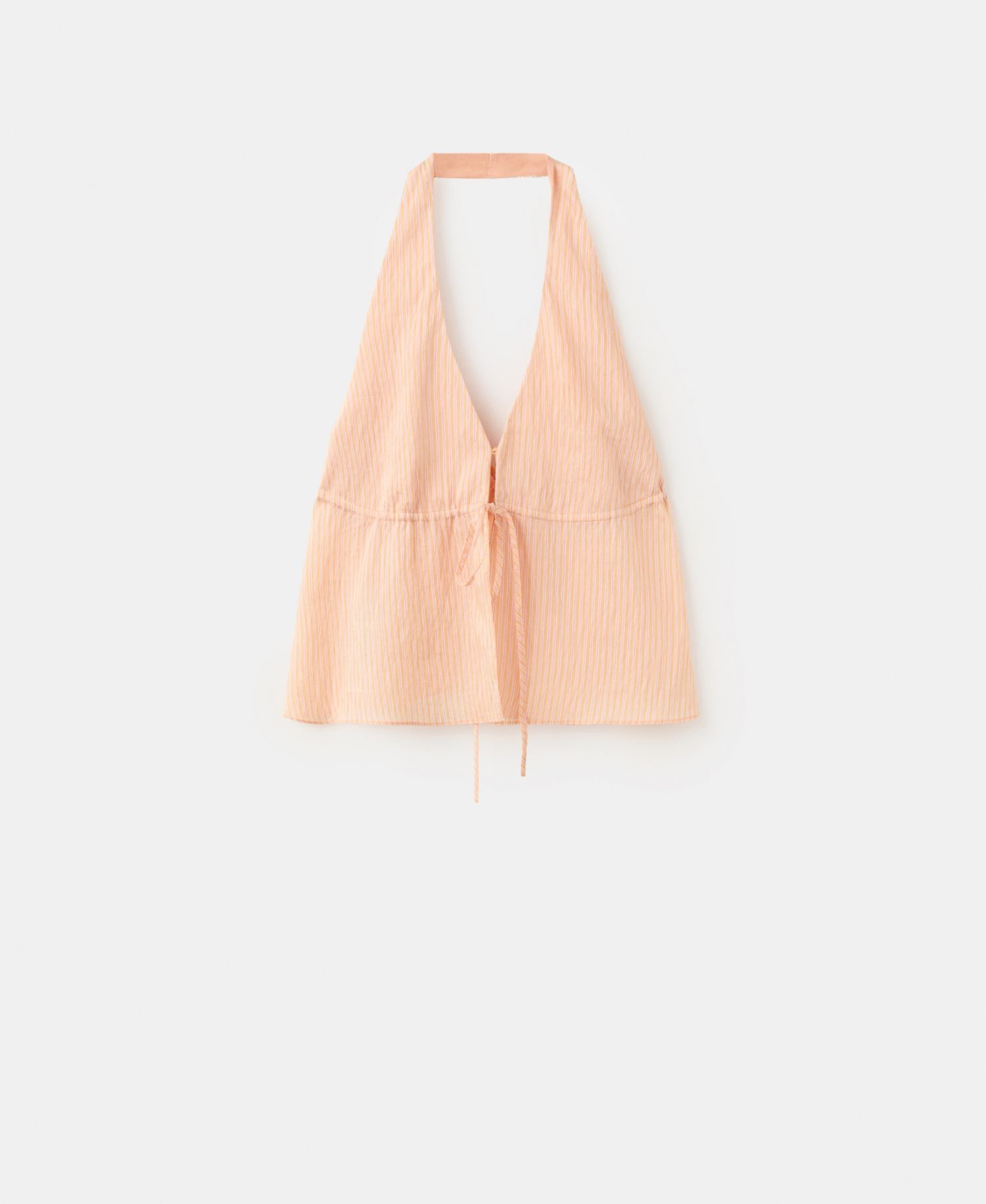 Women's Striped Lyocell Halter Top