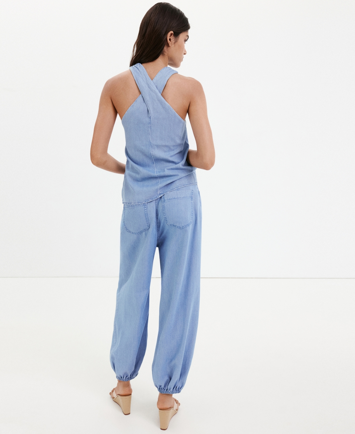 Mango Women's High-Waisted Baggy Jeans