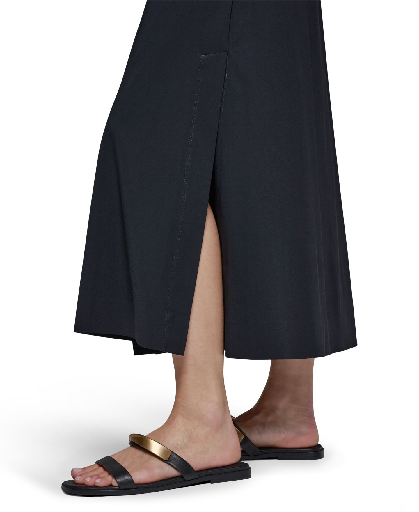 Женское платье Donna Karan Weekend 4-way Stretch Knit Elbow-Sleeve Collared Polo Dress, цвет: Чёрный — фото 8