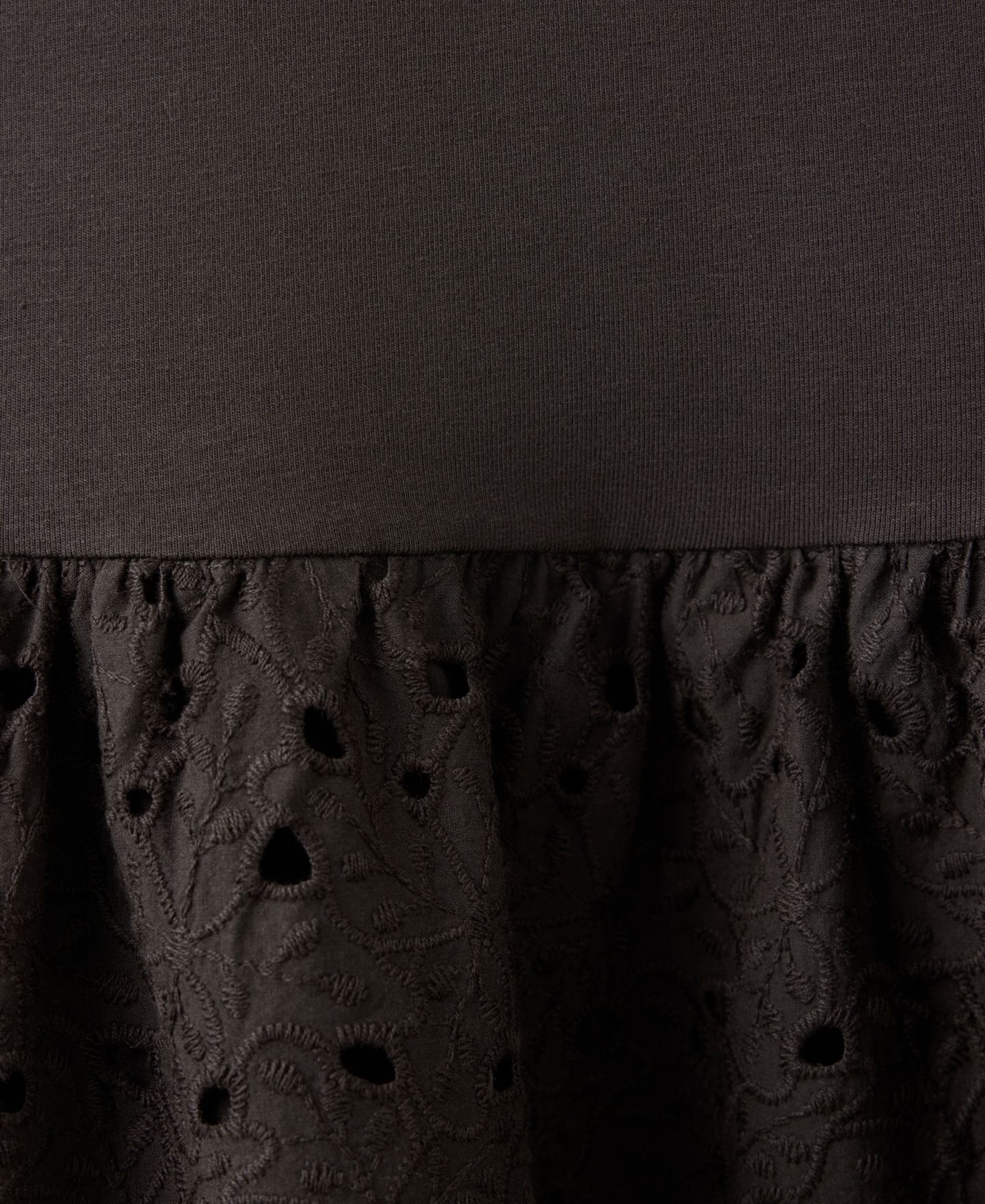 Женское платье Mango Lace Accents Embroidered Combined, цвет: Коричневый — фото 6