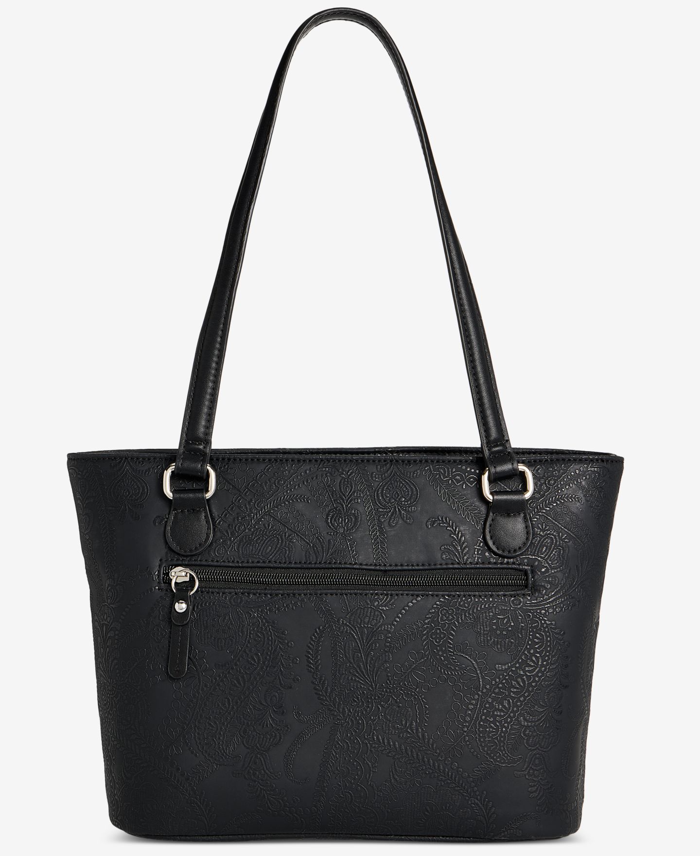 Женская сумка Giani Bernini Paisley Deboss Promo Tote, цвет: Чёрный — фото 3