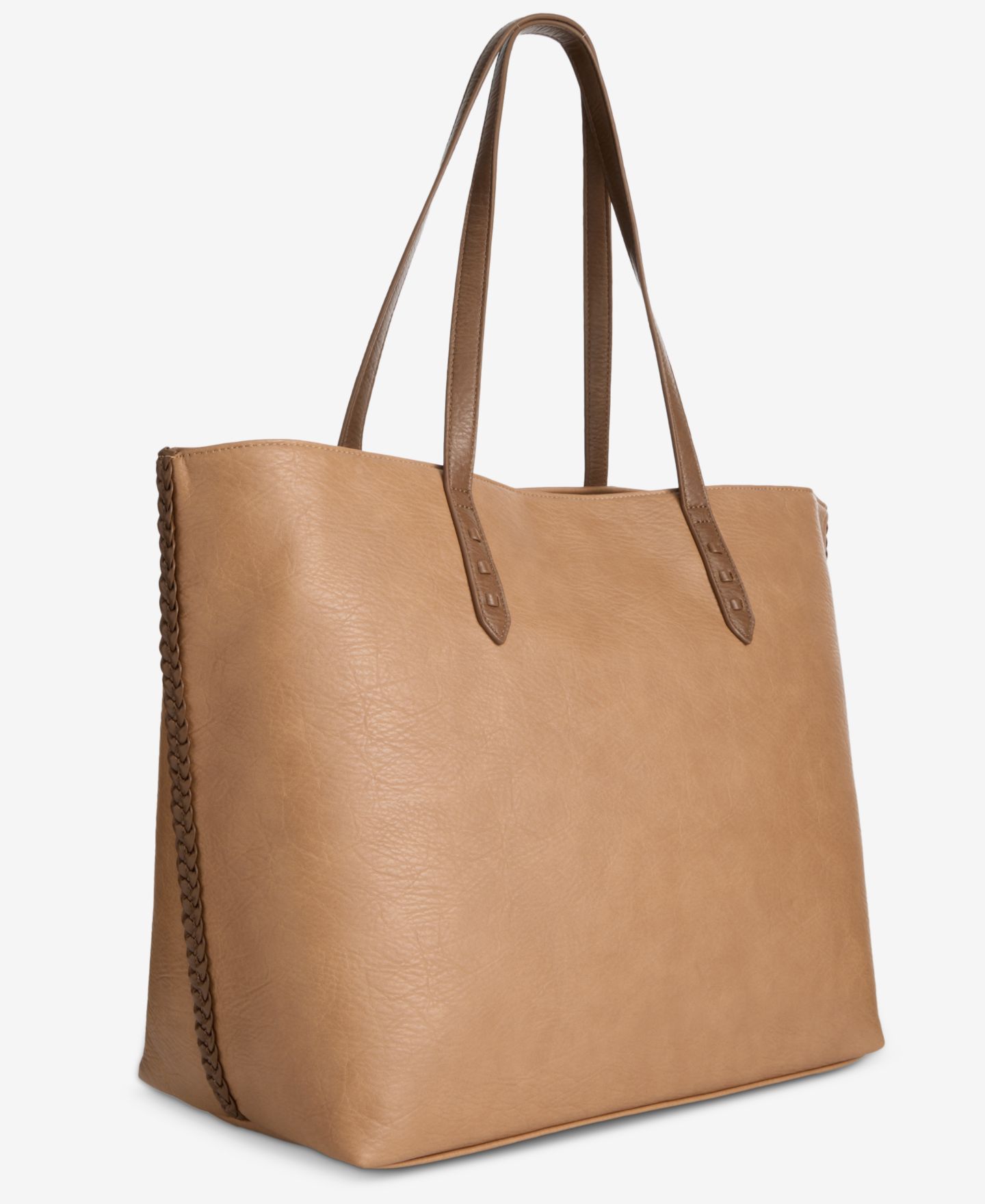 Женская сумка Style & Co Braided-Edge East West Large Tote, цвет: Коричневый — фото 6