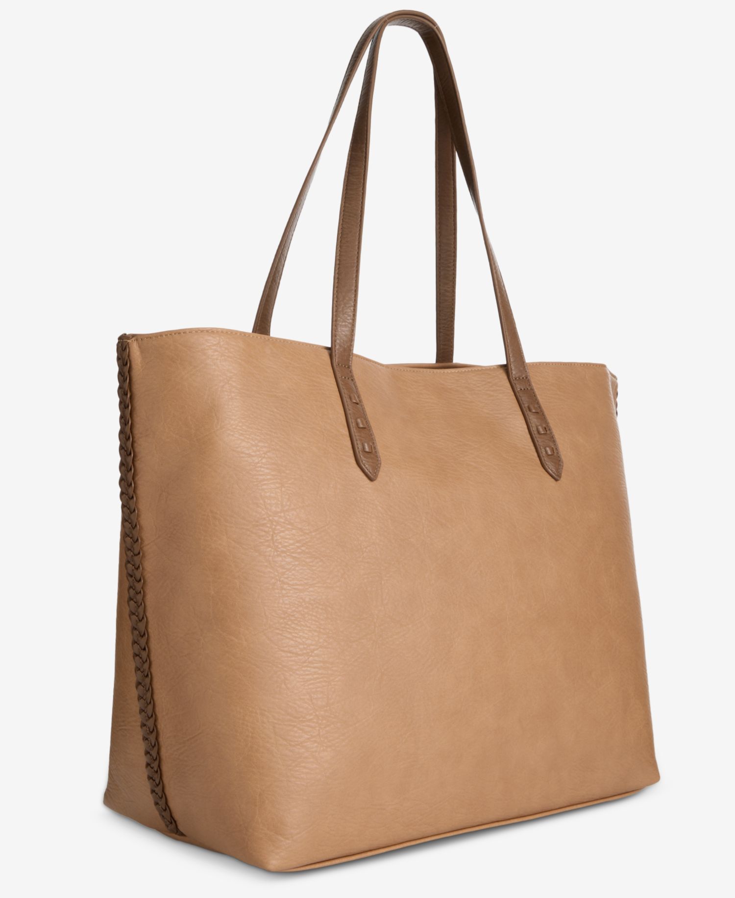 Braided-Edge East West Large Tote