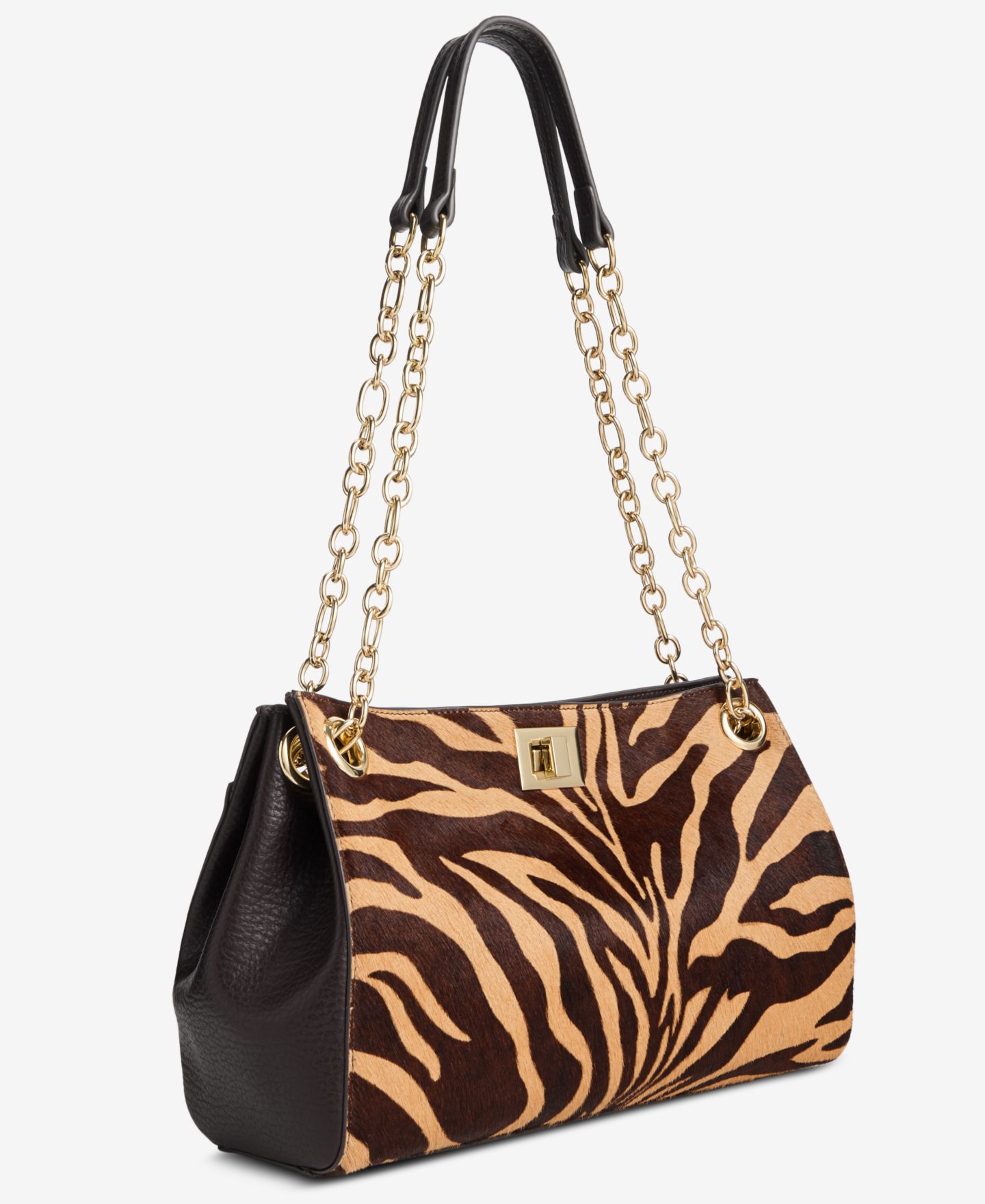 Женская сумка I.N.C. International Concepts Harperr Zebra-Print Shoulder, цвет: Рыжевато-коричневый зебра — фото 2