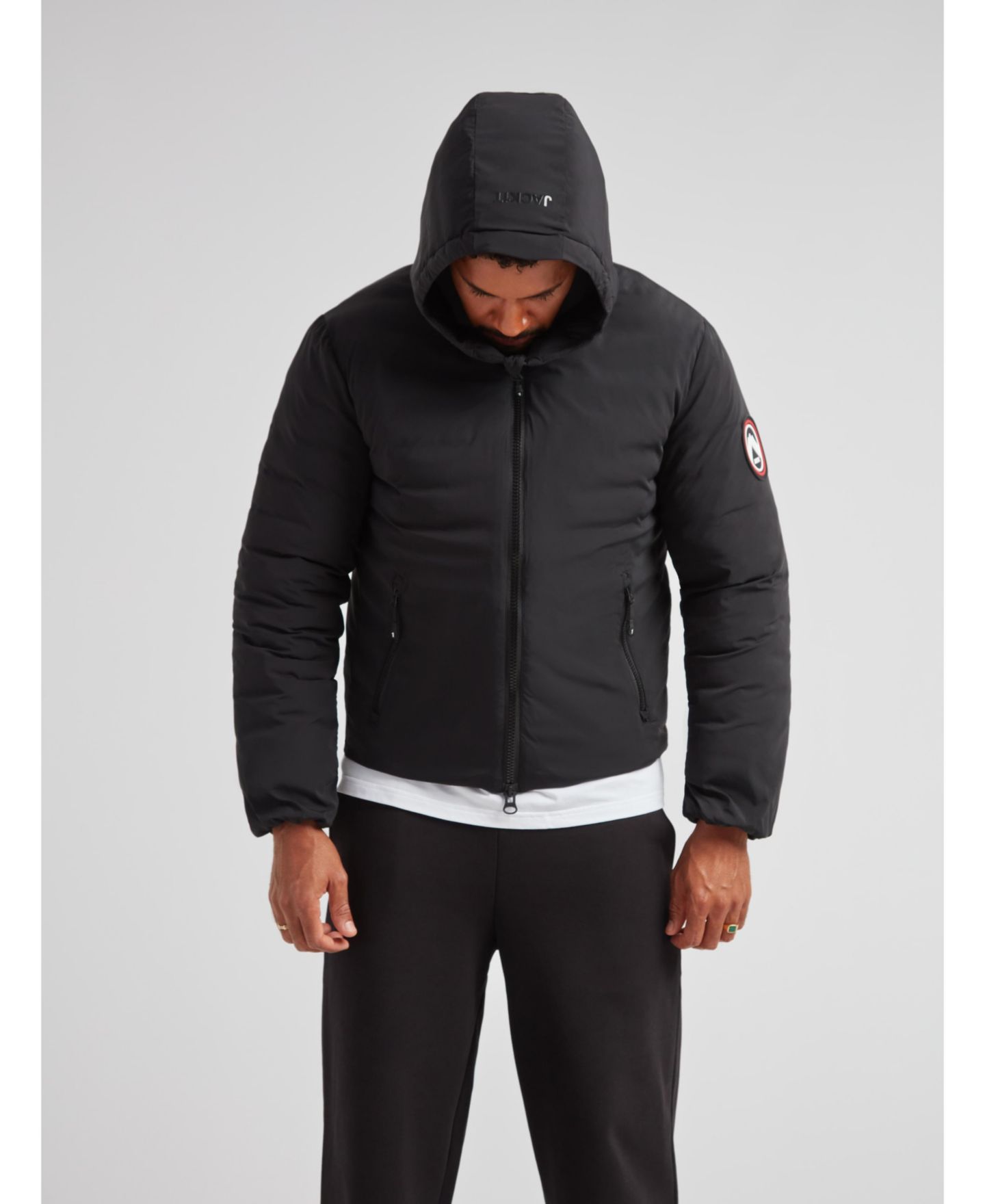 Мужская куртка JACK1T Cosmos Long Sleeve Hooded, цвет: Чёрный — фото 6