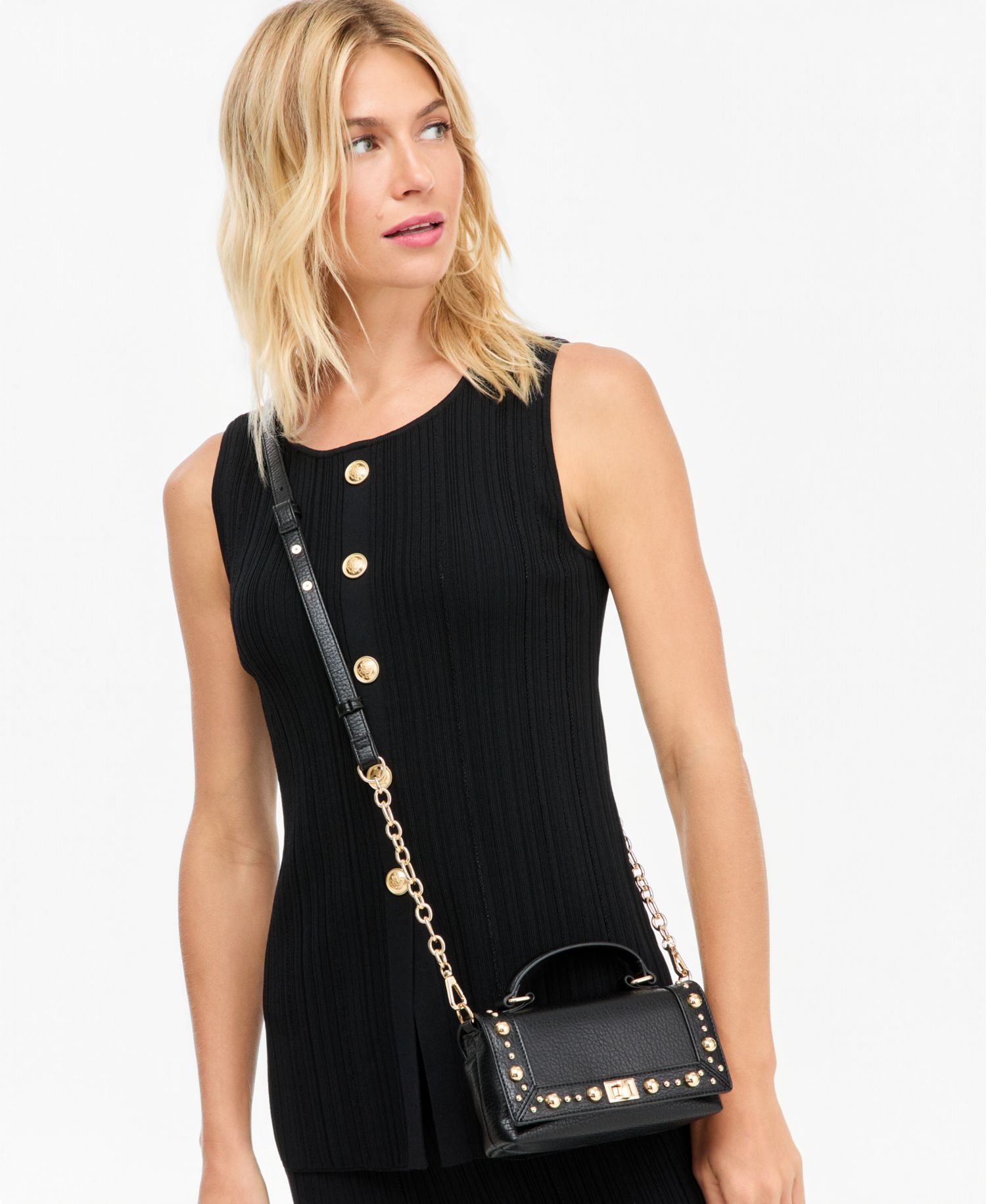 Tollann Boho Studded Crossbody Bag