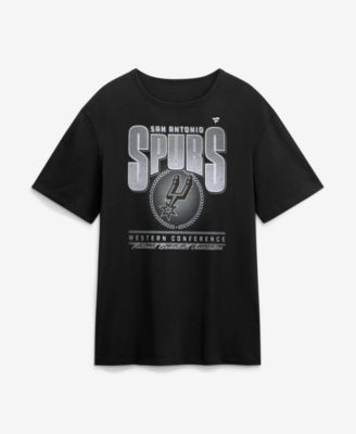Men's Black San Antonio Spurs Oversized Graphics Swish T-Shirt