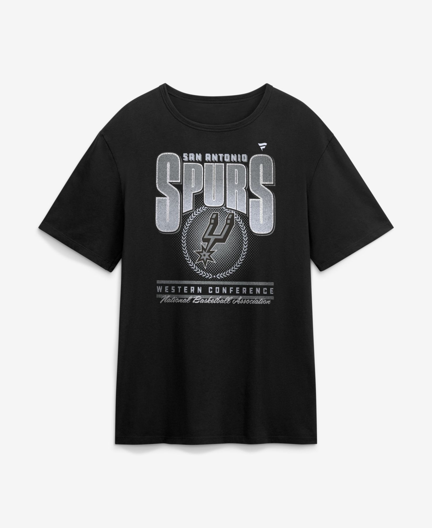 Men's Black San Antonio Spurs Oversized Graphics Swish T-Shirt