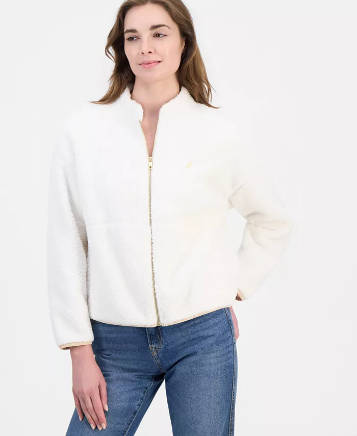Women's Full-Zip Sherpa Fleece Jacket - thumbnail 3