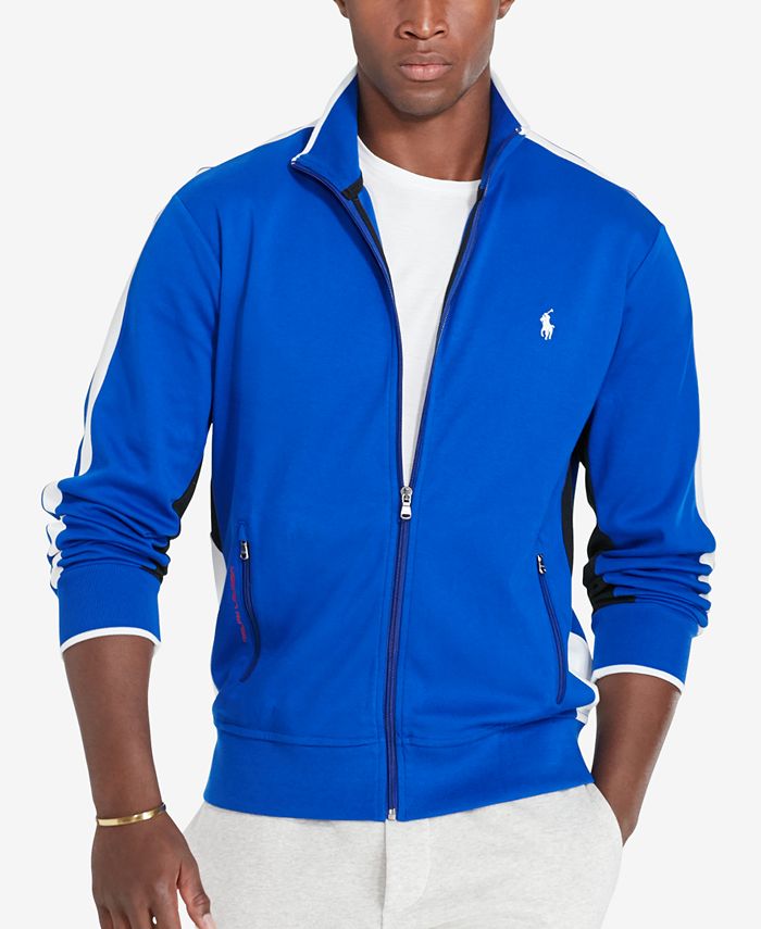 Polo Ralph Lauren Men's Interlock Full-Zip Track Jacket & Reviews - Hoodies  & Sweatshirts - Men - Macy's