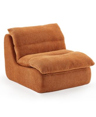 Modern Upholstered Accent Sofa with Soft Cushioned Seat