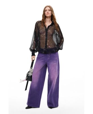 Women's Wide-Leg Corduroy Trousers