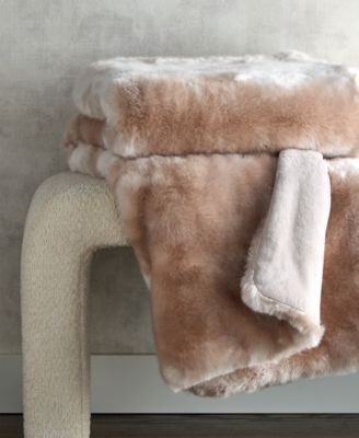 Lynx Faux Fur Throw, 50" x 60"