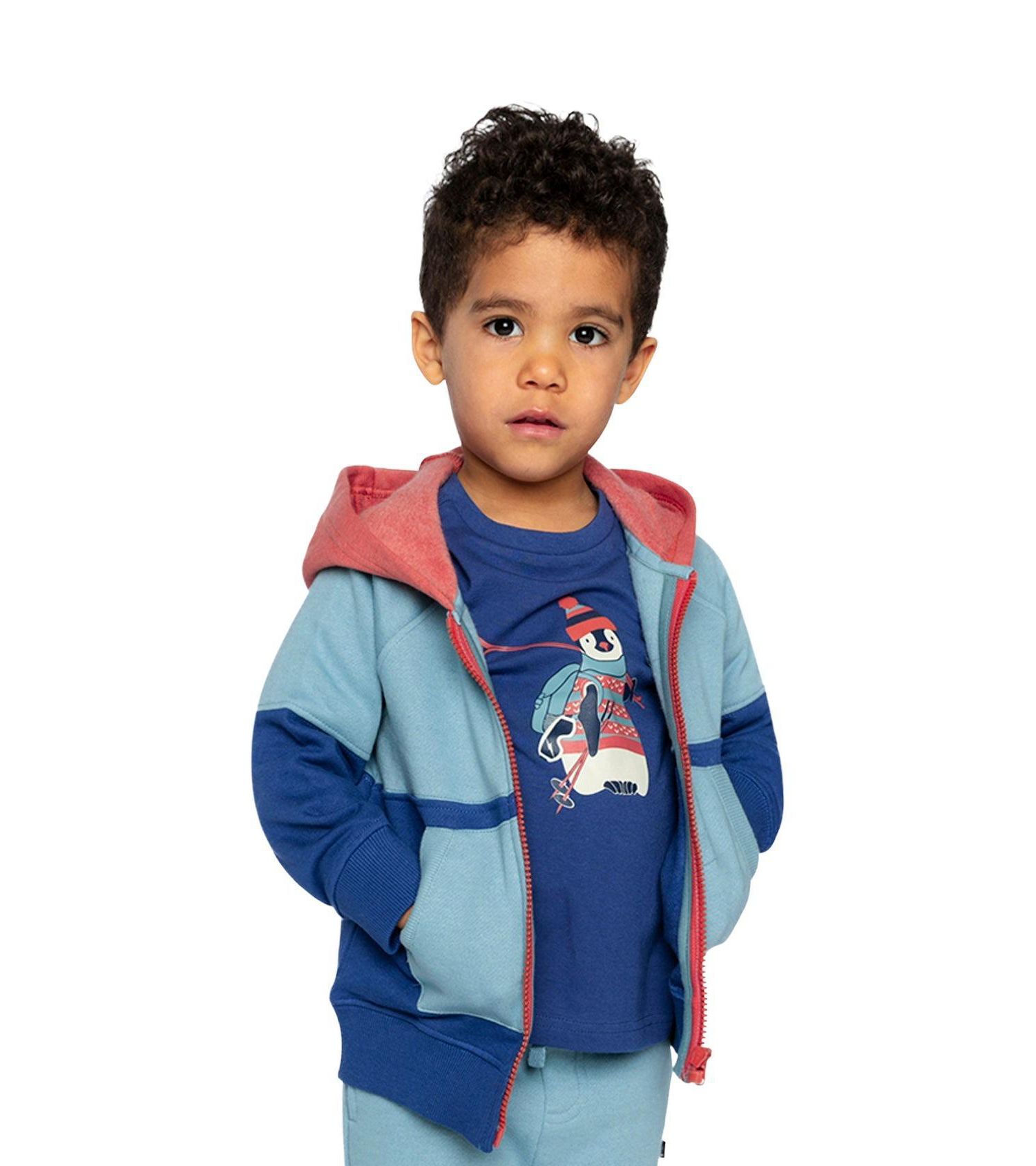 Baby Boys (12M-24M) Full Zip Hooded Fleece Jacket
