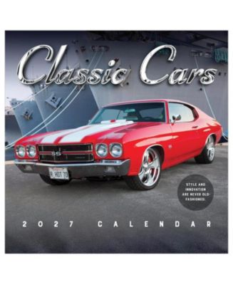 TF Publishing Paper Goods 2027 Classic Cars Wall Calendar - Macy's