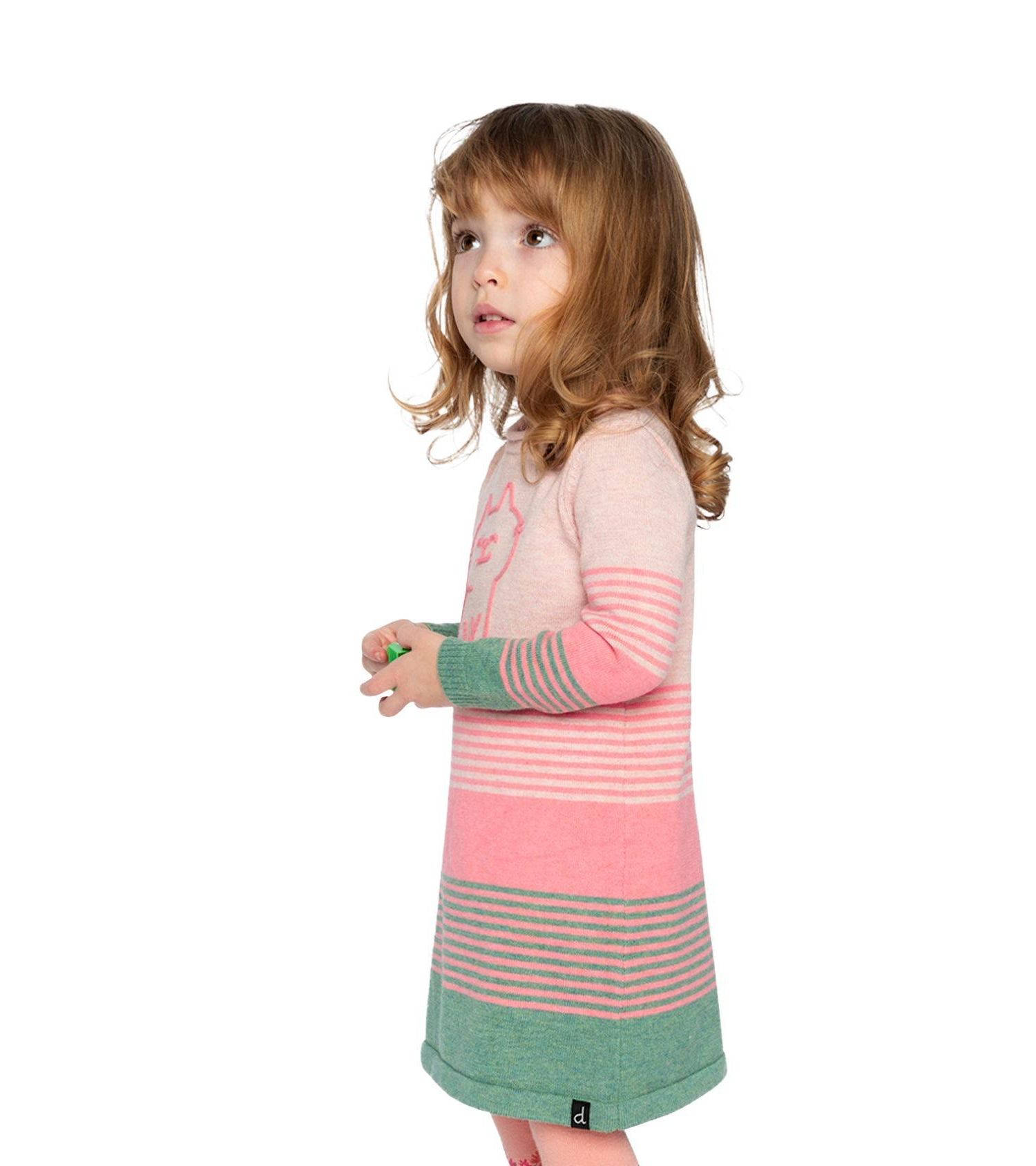 Baby Girls (12M-24M) Knitted Stripe Dress