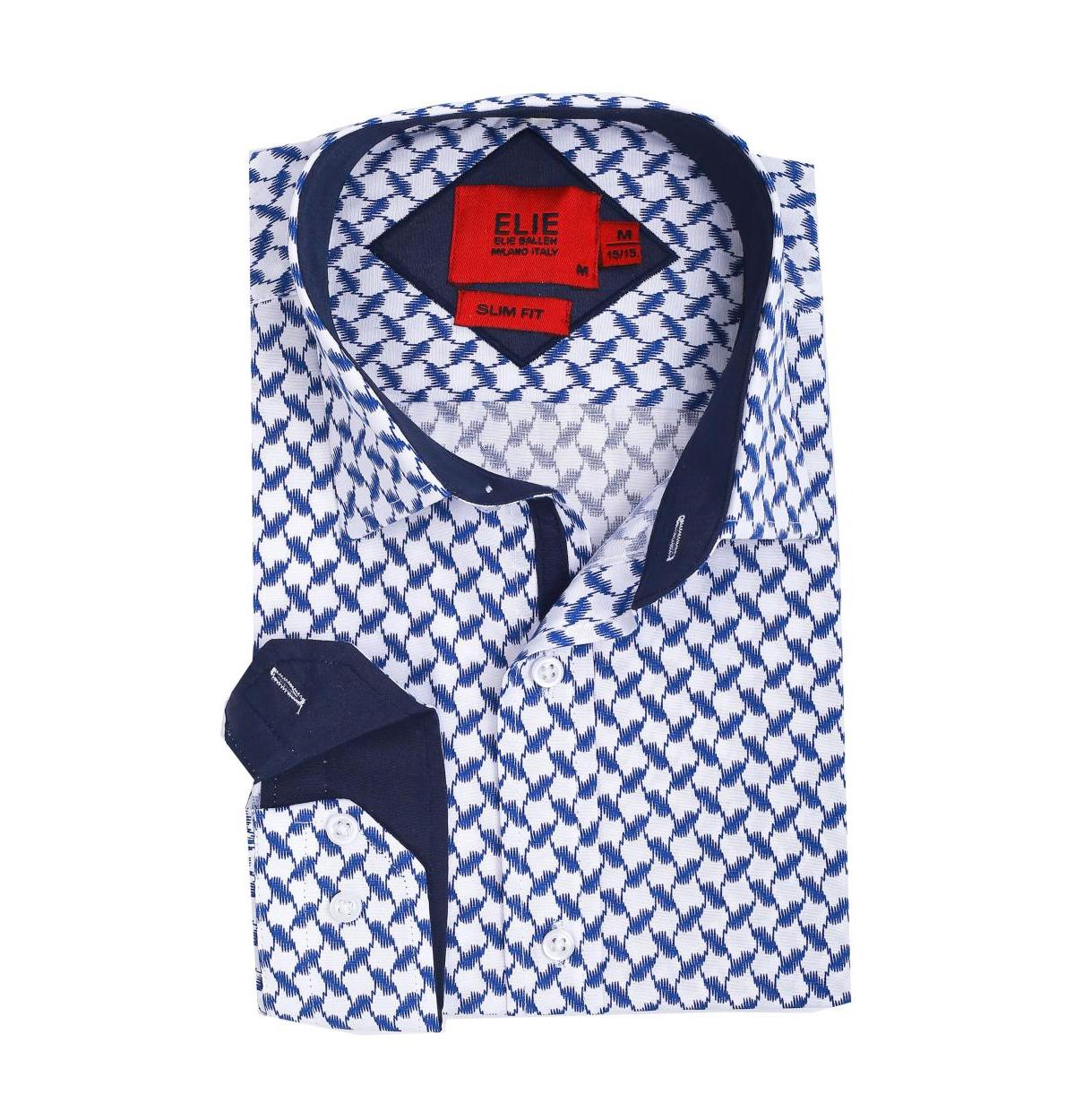 Elie Balleh Men's Slim Fit Stylish Button-Down Shirt
