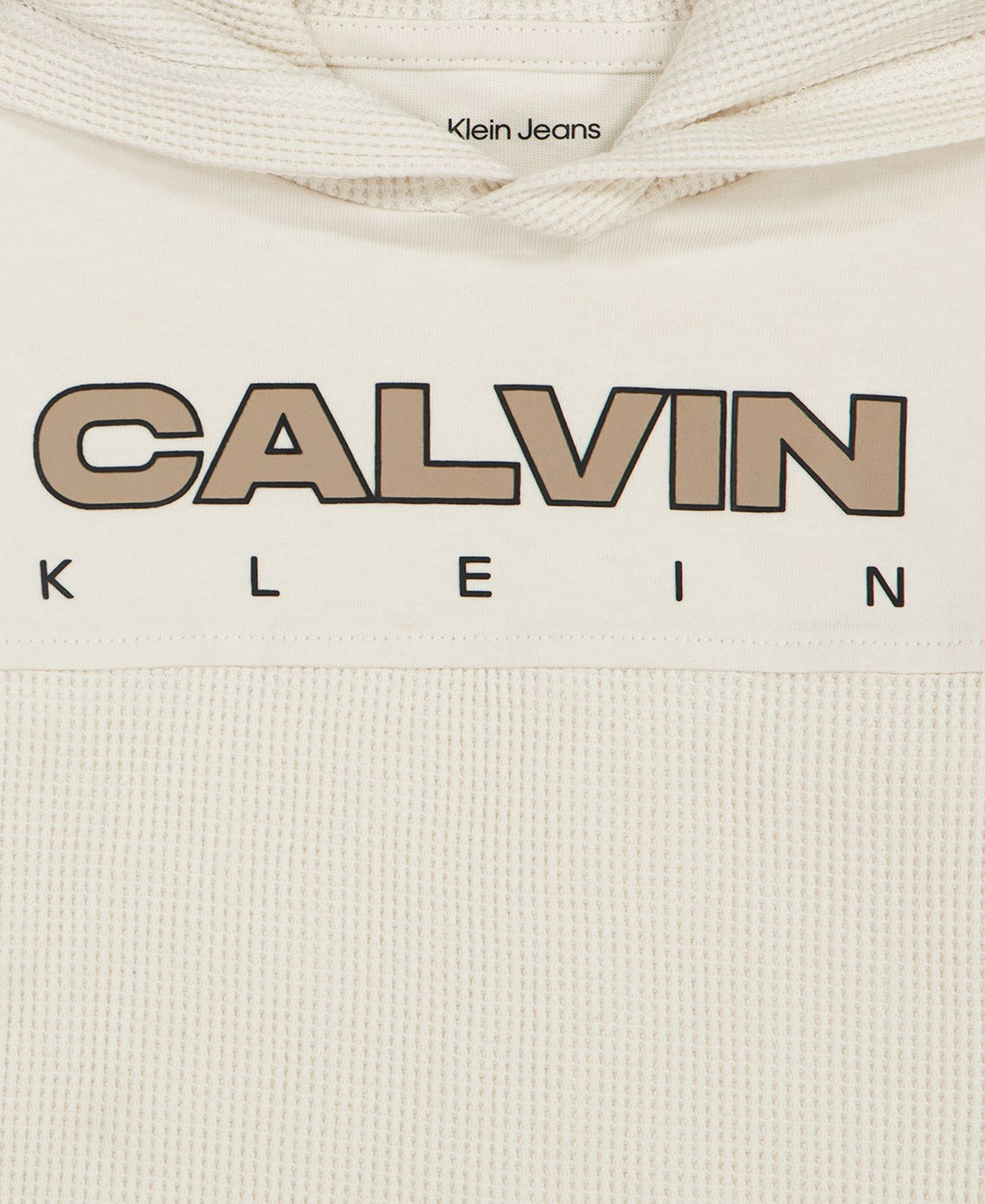 Детский комплект Calvin Klein: худи с длинным рукавом и брюки, 2T-7, цвет: Серебряный берёзовый / Чёрный — фото 7