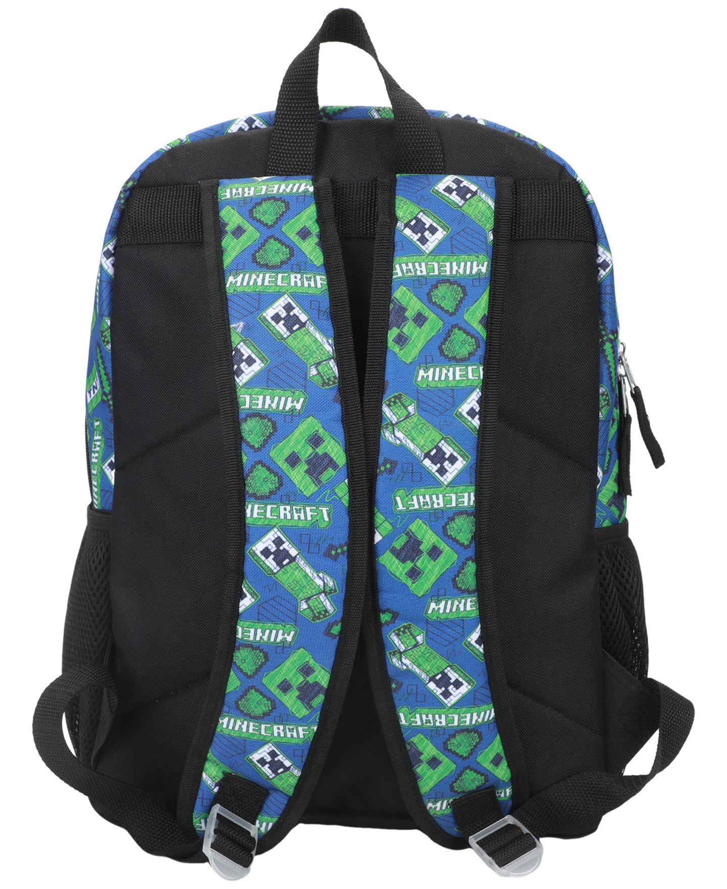 Детские сумки Minecraft All Over Print Backpack, Lunch Kit, Keychain and Pencil Case, 4-Piece Set, цвет: Синий — фото 2