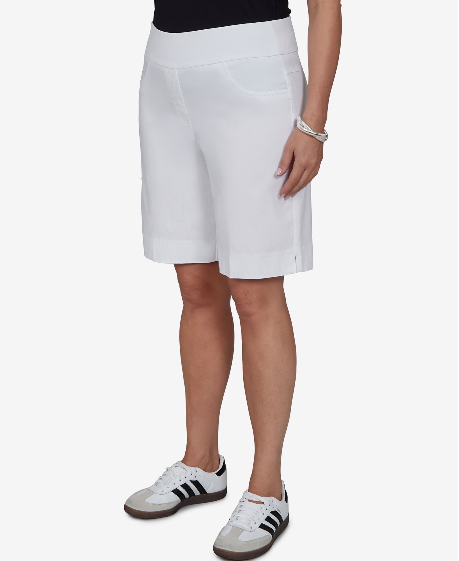 Plus Size Soft Hand Twill Shorts